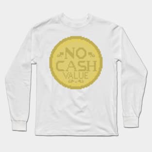 Arcade Token Pixel Art Long Sleeve T-Shirt